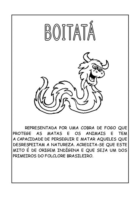 Textos Para Imprimir Personagens Do Folclore Brasileiro Mitos E