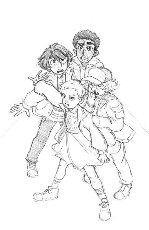 Eleven From Stranger Thing Pages Coloring Pages