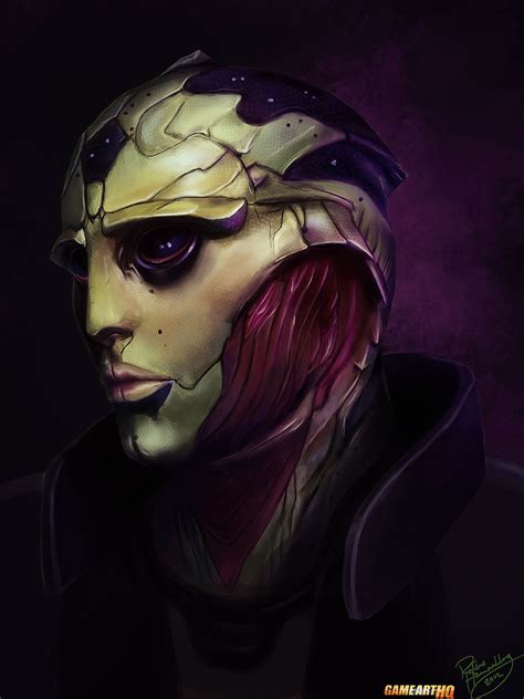 Portrait Of Thane Krios From The Mass Effect Games Game Art Hq