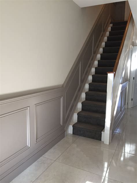 Wall Paneling And Stair Runner Grey Stair Paneling Panelling Home