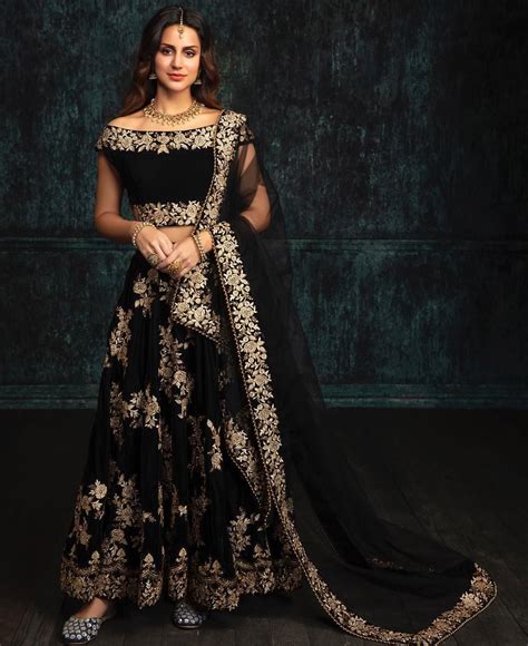 Lashkaraa On Instagram Royal Velvet Shown ‘black Embroidered Velvet