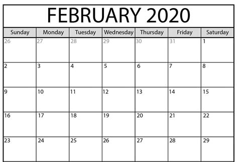 February 2021 Calendar Printable A4 Florida Calendar Of Events