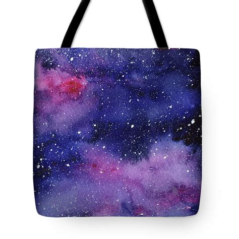 Nebula Watercolor Galaxy Tote Bag For Sale By Olga Shvartsur