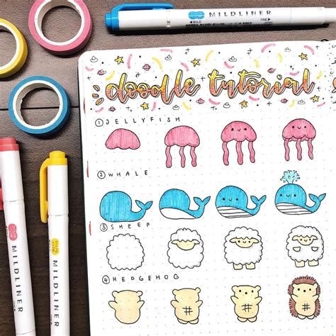 Shibadoodle On Instagram Collection Of Cute Animal Tutorials From