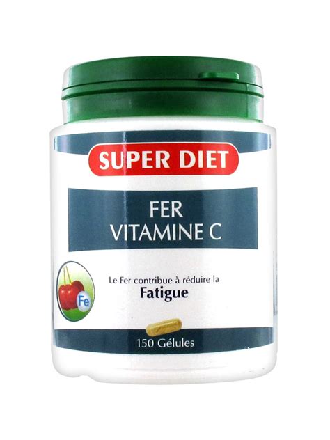 Super Diet Fer Et Vitamine C 150 Gélules