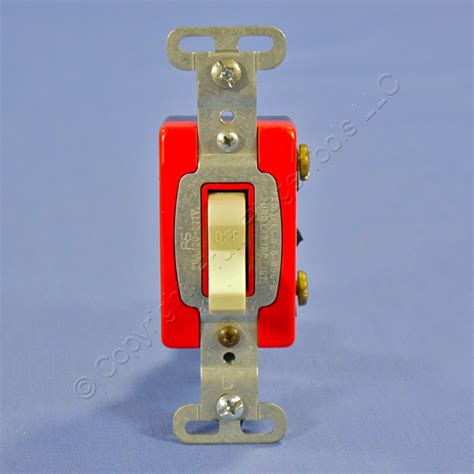 New Pands Ivory Commercial Grade Toggle Light Switch 20a Single Pole Bulk