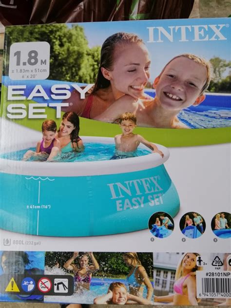 Intex Inflatable Pool Easy Set 6ft X 20 Hobbies And Toys Toys And Games