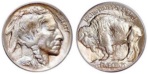 The us indian head penny was issued with an indian head on the front from 1859 til 1909. Buffalo Nickels - US Coin Prices and Values