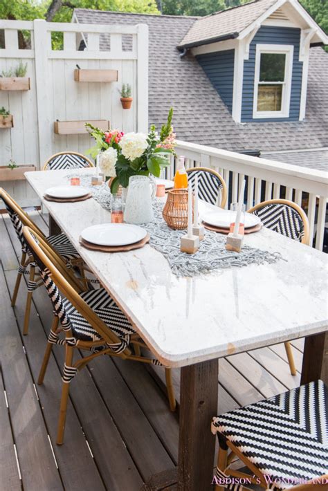 Outdoor Dining, Table Decor & the Cutest Bistro Chairs with World Market!