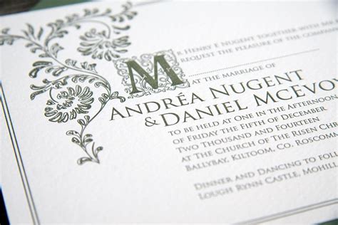 Our beautiful invitation templates for weddings are so easy to personalize. Old English - MAGVA Design + Letterpress