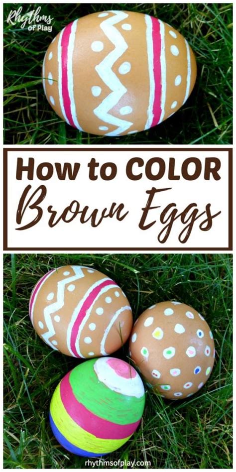How To Color Natural Brown Eggs For Easter Rhythms Of Play