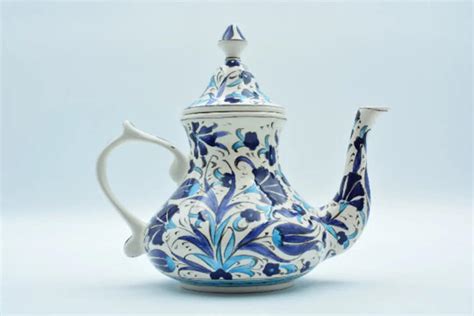 Handmade Turkish Ceramic Tea Pot Samovarturkish Cermaic Etsy