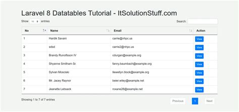 Laravel 8 Yajra Datatables Example Tutorial ItSolutionStuff Com