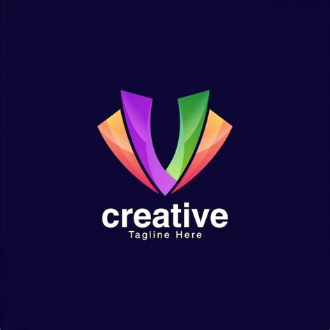 Premium Vector Colorful Letter V Logo Design Template