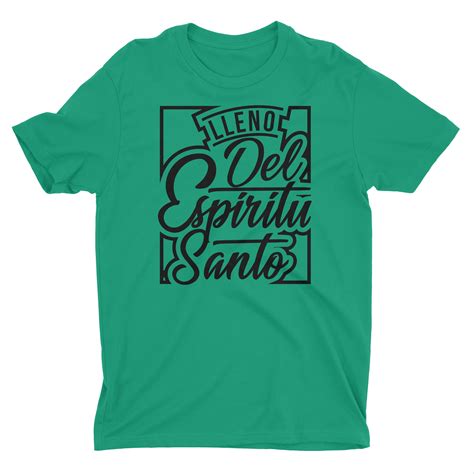 Lleno Del Espiritu Santo Camiseta Cristiana Camisetas Cristianas