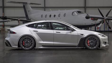 Sema 2018 Tesla Model S Gets Carbon Widebody Kit Courtesy Of Unplugged