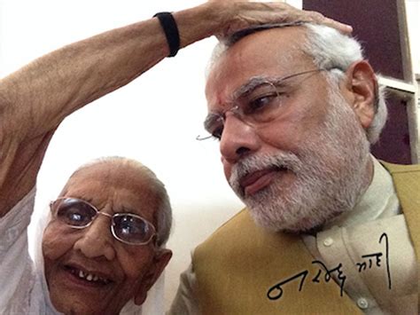 As Pm Modi Turns 64 His Mother Gives Him A Special T