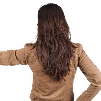 By cutting layers in your hair, you add instant texture and volume. V-shaped back - 3 ways