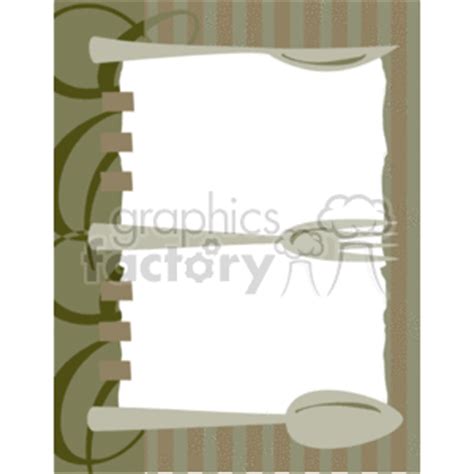 Excellent this ornate, gorgeous renaissance style fork and spoon truly border on the magnificent. Fork and spoon border clipart. Commercial use GIF, WMF ...