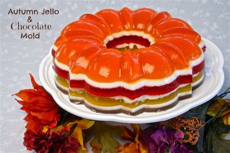 There are so many different dishes and menu options to choose to serve a thanksgiving feast. Autumn Jello And Chocolate Mold - Presley's Pantry