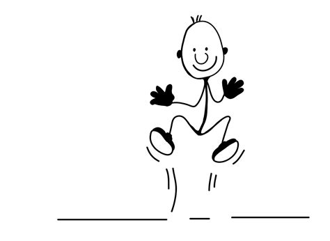 Stick People Jumping Clipart Library Stick Figure Dra