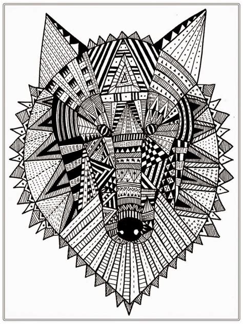 Get This Wolf Coloring Pages For Adults Free Printable 31662