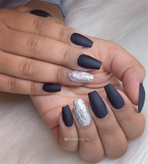 30 Incredible Acrylic Black Nail Art Designs Ideas For Long Nails Page 15 Of 30 Fashionsum