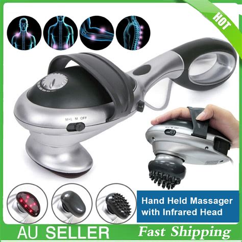 Electric Massager Infrared Hand Held Home Body Heat Neck Back Shoulder