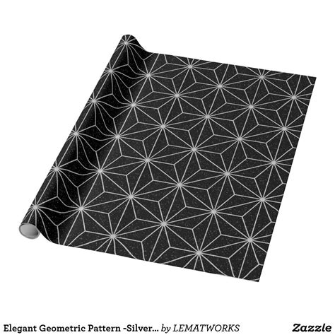 Maybe you would like to learn more about one of these? Elegant Geometric Pattern -Silver & Black- Wrapping Paper ...