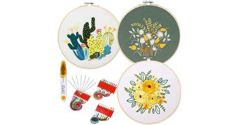 3 Pack Embroidery Starter Kit The Best Craft Kits For Adults On