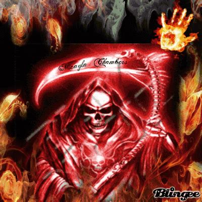 Like skulls, grim reapers and fire flames? fire grim reaper Picture #110077436 | Blingee.com