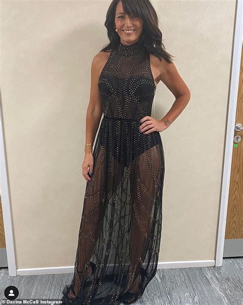 Davina Mccall Defies Trolls In A Stunning Sheer Gown After Being Told