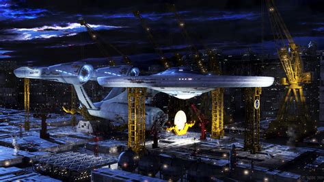 Starfleet Shipyard Earth By Jensdd On Deviantart Star Trek Into