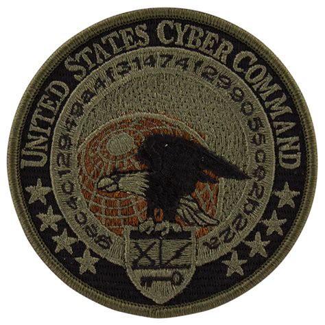 Us Navy Embroidered Badge Cyber Command Usamm