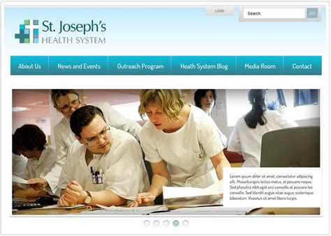 St Josephs Health System Custom Designed Content Managed Website