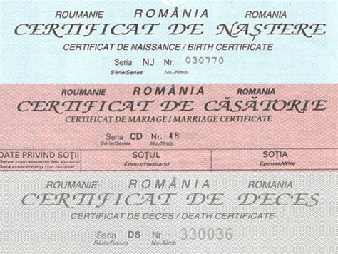 Certificat RomĂnesc La UrgenȚĂ Transcriere Certificate Nastere