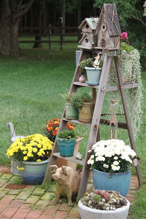 Pin By Houstony On Backyard Garden Diy Garden Ladder Garden Yard