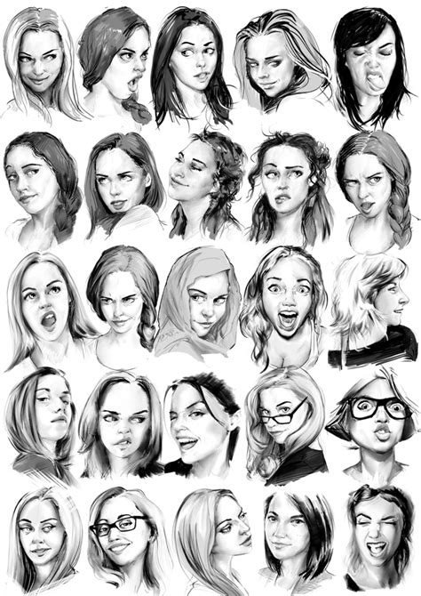 Face Practice By Joshsummana Art Reference Face Drawing Portrait