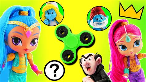 Toys like these have now evolved into a social media. Shimmer & Shine Smurfs Fidget Spinner Game! Learn Colors w ...