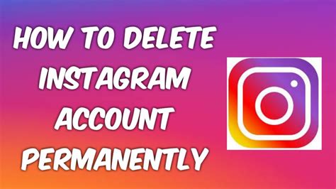 How To Delete Instagram Account Permanentlyquick And Easy Way Youtube