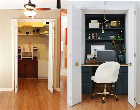 How To Turn A Closet Into An Office Nook Home Made By Carmona
