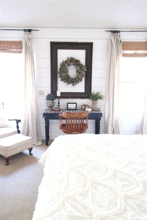 White Bedroom Painted In Cameo White By Behr Marquee The