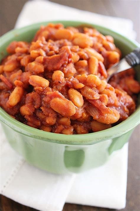 Easy Maple Bourbon Bbq Baked Beans Recipe Bean Recipes Bbq Baked