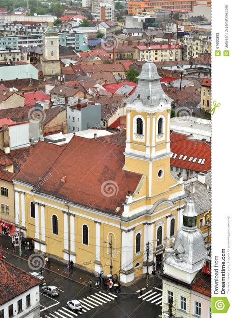 Cluj Napoca City Top View Romania Editorial Stock Photo Image Of