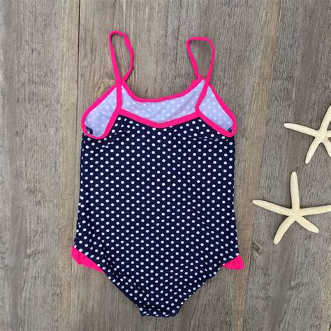 2018 Summer Swimsuit Girls Bikini Children Kids Wave Dot One Piece