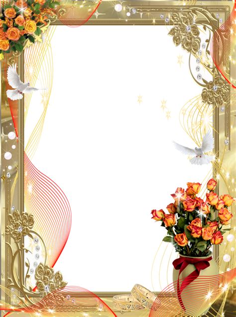 Floral Frame Png Download Png Image Floralframepng219png