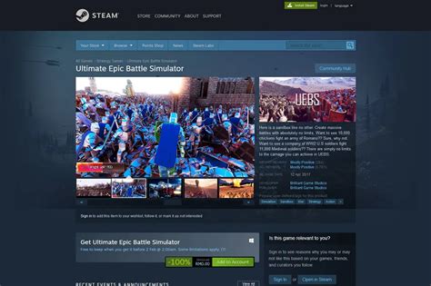 Ultimate Epic Battle Simulator Is Free On Steam Claim It Before 2