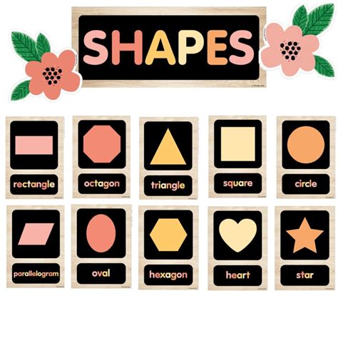 Schoolgirl Style Simply Safari Shape Cards Bulletin Board Set Uprint