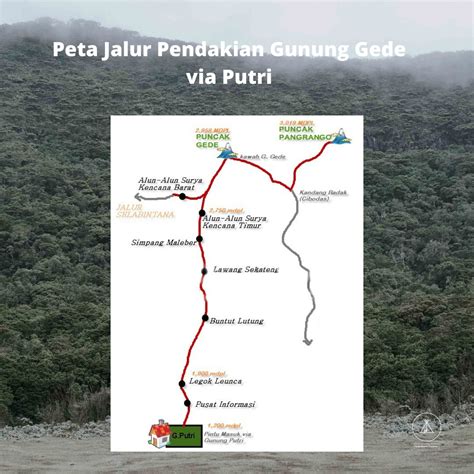 Estimasi Pendakian Gunung Gede Via Sukabumi Outdoor