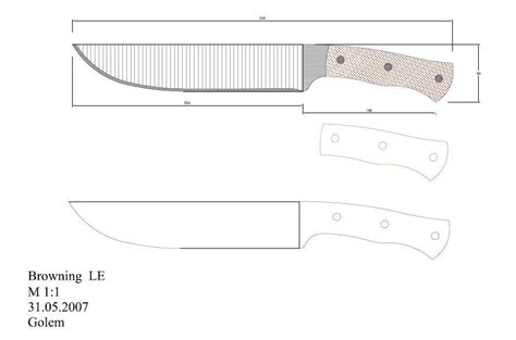 Busca cuchillo en páginas amarillas. Taringa! Plantillas para hacer cuchillos | Knife patterns, Knife making, Knife design